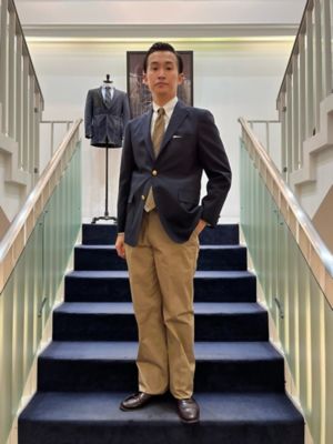 ◇オンラインストア限定◇コンバットウール 段返り3ボタンブレザー