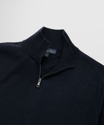 メリノウール ハーフジップ モックネックセーター | Brooks Brothers