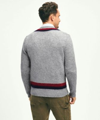 ブラッシュドウール Vネックテニスセーター | Brooks Brothers