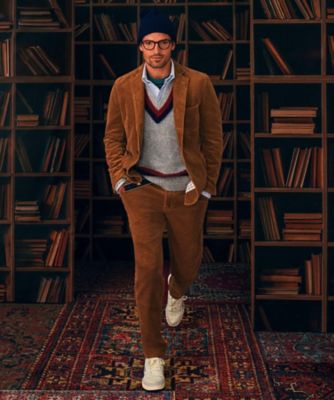 ブラッシュドウール Vネックテニスセーター | Brooks Brothers