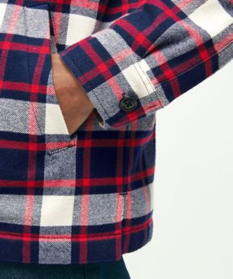 美品　Brooks Brothers スウィングトップ ジャケット チェック裏地 未使用✨ブルックスブラザーズ スイングトップ ジップアップ