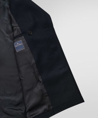 Westbrook ブラック ピーコート ウール混合 Westbrook ブラック ピーコート ウール混合