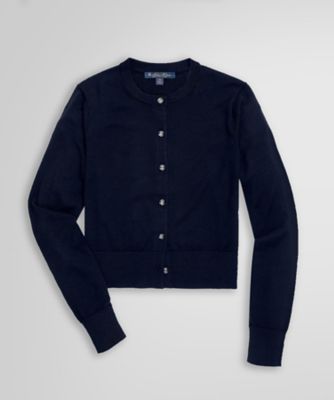 BrooksBrothers ブルックスブラザーズ　カシミア混　カーディガン　S アメリカ古着ブルックスブラザーズ ショールカラーニット