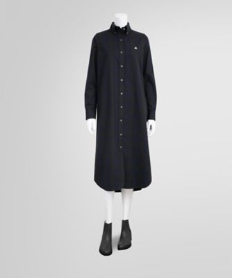 ロングスリーブ ブラックウォッチ シャツワンピース | Brooks