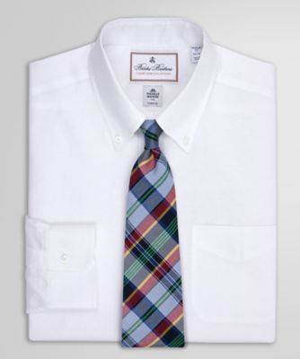 ＜Brooks Brothers＞コットン／リネン　ソリッド　ドレスシャツ　Ｒｅｇｕｌａｒ　Ｆｉｔ