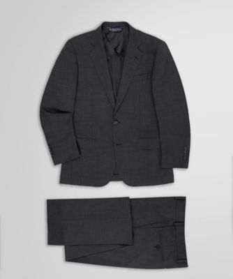 ブルックスブラザーズ ウール スーツ グレンチェック グレー XL相当 BROOKS BROTHERS Brooks Brothers ブルックス ブラザーズ 1818