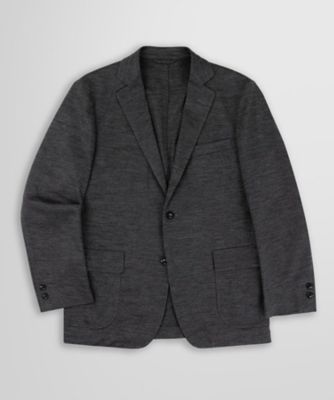【送料無料】Brooks Brothers/ブルックス ブラザーズ ラミー ジャージー 段返り3ボタン アンコンジャケット 200グレー コート・ジャケット【三越伊勢丹/公式】