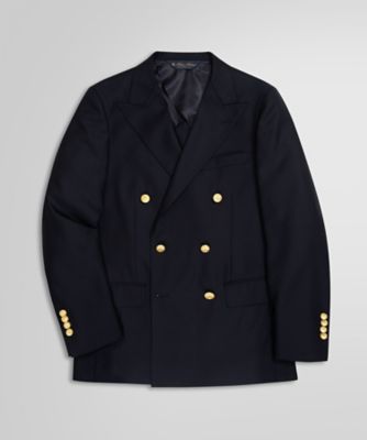 【高級】Brooks Brothers　テーラード　コーデュロイ　3XL　胡桃釦 JAPAN TRAD． ウール ストライプ 2釦スーツ