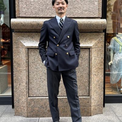 ミラクルクリンプウール ダブル6ボタン ブレザー Classic