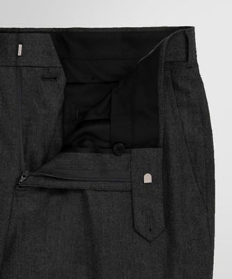 【新品】Brooks Brothers ウール/ラミー トラウザーズ ウール/カシミヤ フランネル プレーンフロント トラウザーズ