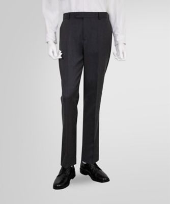 【新品】Brooks Brothers ウール/ラミー トラウザーズ ウール サキソニー プレーンフロント トラウザーズ Classic