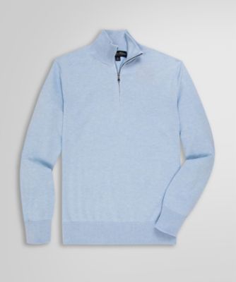 スーピマコットン ハーフジップ モックネックセーター | Brooks