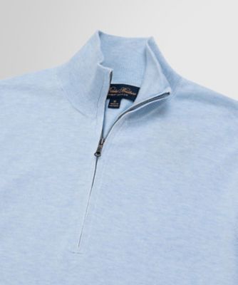 スーピマコットン ハーフジップ モックネックセーター | Brooks