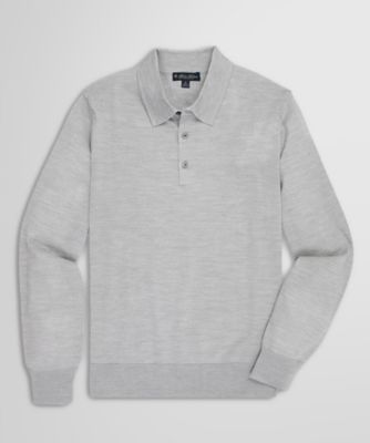 Brooks Brothers Brookstech Merino セーター S ウール GFロゴ ケーブル クルーネックセーター | Brooks