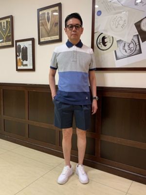 BRIEFINS ストライプ ポロシャツ Mサイズ Amazon.co.jp: [ブリーフィング] ポロシャツ メンズ ゴルフ GOLF
