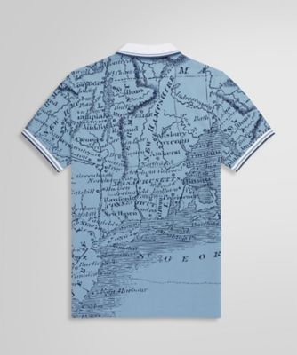 コットン マッププリント ポロシャツ Slim Fit | Brooks
