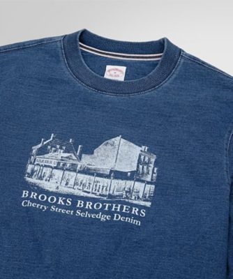 Brooks Brothers スウェット 極美品 ストレッチコットン インディゴ チェリーストリート スウェット