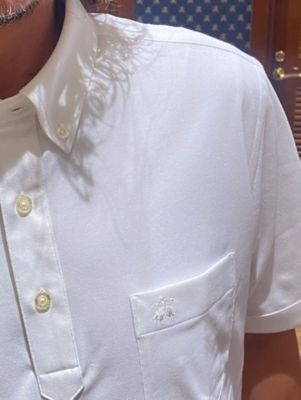 コットン／ポリエステルピケ ソリッド ポロシャツ withポケット