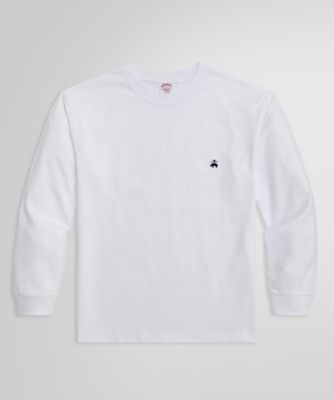 ＜Brooks Brothers＞ＵＳＡコットンジャージー　ヘビーウェイト　ＧＦロゴ　ロングスリーブ　Ｔシャツ