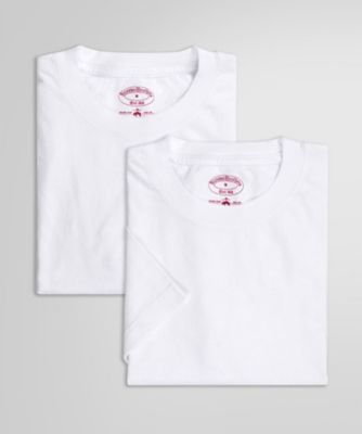 ＜Brooks Brothers＞コットン　２パック　クルーネック　Ｔシャツ　Ｍａｄｅ　ｉｎ　ＵＳＡ