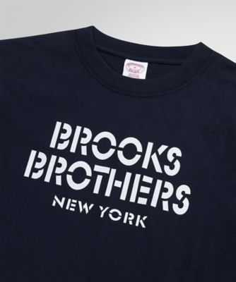 ＜Brooks Brothers＞ＵＳＡコットンジャージー　ヘビーウェイト　ステンシルロゴ　ロングスリーブＴシャツ