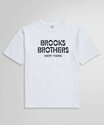 ＜Brooks Brothers＞ＵＳＡコットンジャージー　ヘビーウェイト　ステンシルロゴ　Ｔシャツ