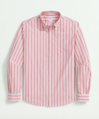 ＜Brooks Brothers＞コットンポプリン　ストライプ　フライデーシャツ