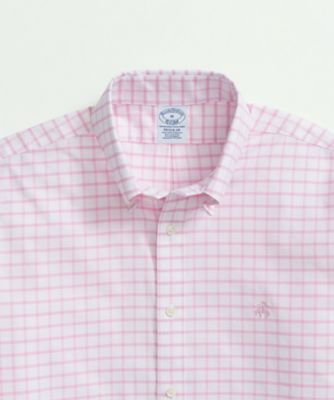 ＜Brooks Brothers＞ストレッチコットン　ウィンドウペイン　カジュアルシャツ　Ｒｅｇｕｌａｒ　Ｆｉｔ