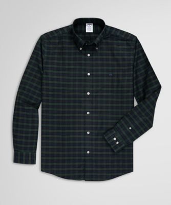 ＜Brooks Brothers＞ストレッチオックスフォード　ＧＦロゴ　タータンチェック　カジュアルシャツ　Ｒｅｇｕｌａｒ　Ｆｉｔ