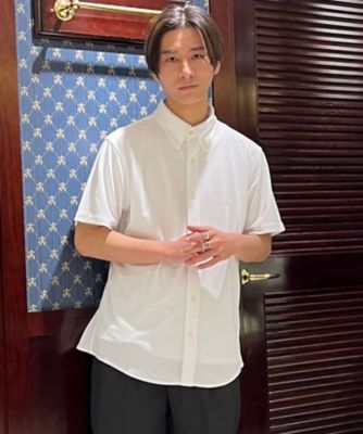 ＜Brooks Brothers＞◆オンラインストア限定◆ポリエステル　ＧＦロゴ　ショートスリーブ　カノコニットシャツ