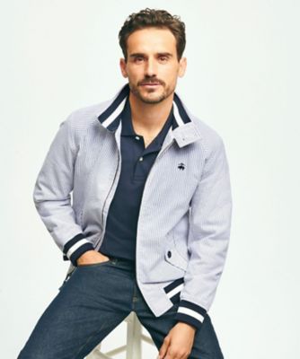 新品未使用★ブルックスブラザーズ　シアサッカーボマージャケット シアサッカー ボマー ジャケット | Brooks Brothers Japan