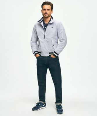 新品未使用★ブルックスブラザーズ　シアサッカーボマージャケット ポリエステル／ウール シアサッカー ボマージャケット | Brooks