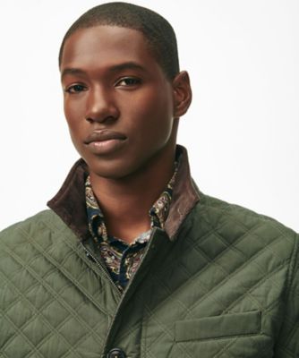 ポリエステル モックネック キルティング ジャケット | Brooks