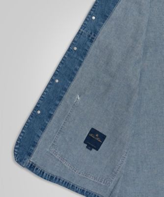 デニム　ショールカラー　カバーオール コットン デニム ショールカラー カバーオール | Brooks
