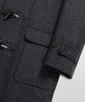美品　希少　ブルックスブラザーズ　ダッフルコート　ネイビー　ロング　チェック 美品 希少 ブルックスブラザーズ ダッフルコート ネイビー