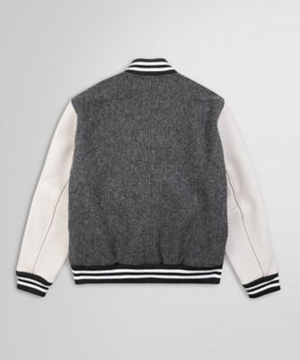 ウール／カウレザー バーシティジャケット | Brooks Brothers