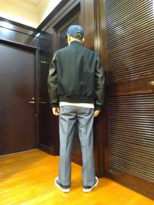 ウール／カウレザー バーシティジャケット | Brooks Brothers