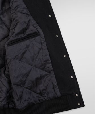 ウール／カウレザー バーシティジャケット | Brooks Brothers