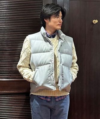 blancvert ブランベール ダウンベスト　ダウン90% 濃紺　36サイズ blancvert(ブランベール) 通販｜woollen online store（ウールン