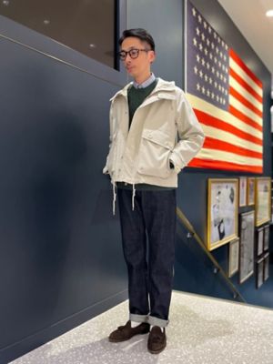 コットンブレンド フーデッド ウィンドブレーカー | Brooks Brothers