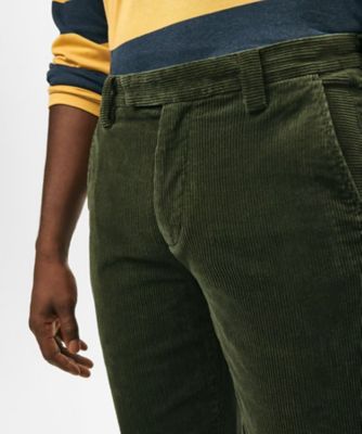 ストレッチコットン 8－Waleコーデュロイ プレーンフロントパンツ