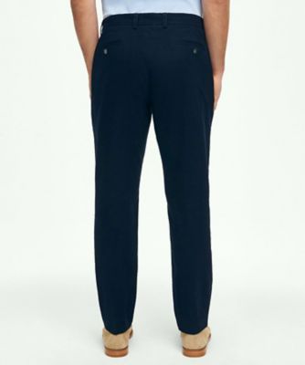 【美品】Brooks Brothers シアサッカー 綿 スラックス Ｗ31 ストレッチコットン シアサッカー プレーンフロントパンツ