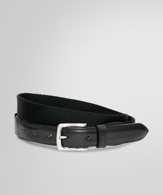 ＜Brooks Brothers＞ナイロン／ブライドルレザー　ソリッドベルト