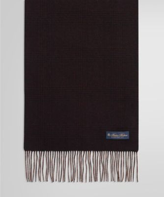 ブルックスブラザーズカシミヤ100％メンズマフラー カシミヤ ソリッド リバーシブルマフラー | Brooks Brothers