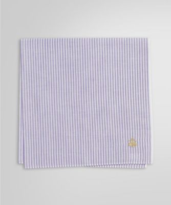 コットン オックスフォード GFロゴ キャンディストライプ ハンカチ