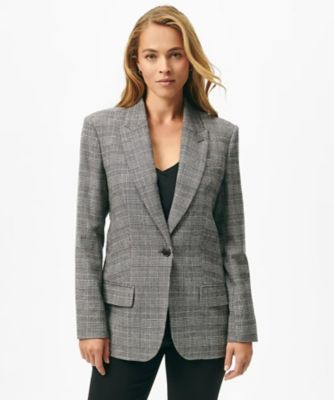 ＜Brooks Brothers＞ポリエステルブレンド　グレンチェック　シングル１ボタンジャケット