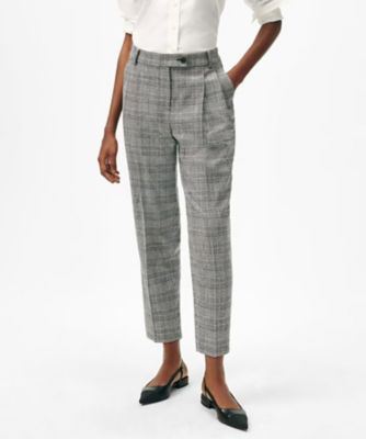 ＜Brooks Brothers＞ポリエステルブレンド　グレンチェック　クロップド　スラックス