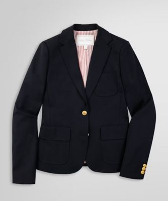 ＜Brooks Brothers＞ウール／ポリエステル　ストレッチツイル　シングル２ボタン　ブレザー