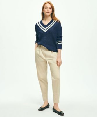 リネン オーバーサイズ テニスセーター | Brooks Brothers/ブルックス