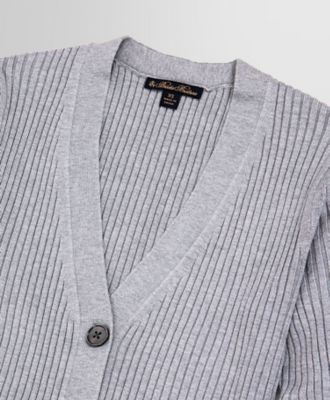 シルクブレンド Vネック リブカーディガン | Brooks Brothers